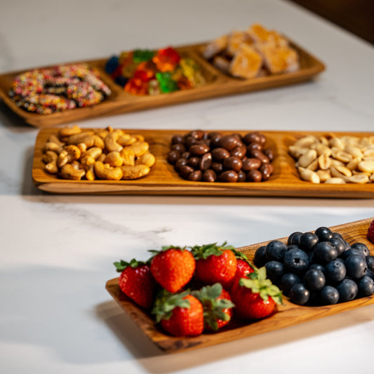 This teak tapas plate is Perfect for serving dips, snacks, sauces, or sides.
30cm x 10cm x 2cm