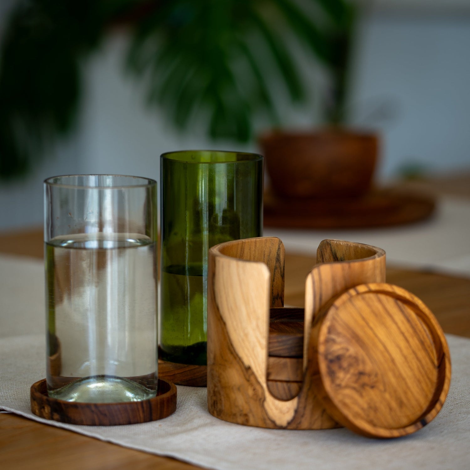 Drink consciously with our upcycled glassware—crafted from reclaimed glass, each piece is unique, eco-friendly, and look great!
